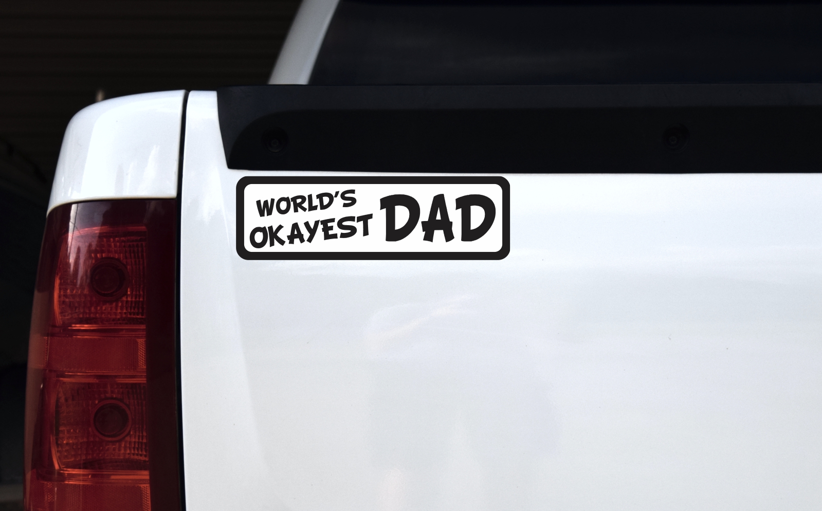 World's Okayest Dad Bumper Sticker