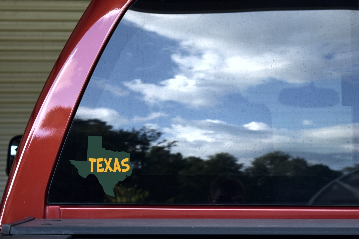 Green and Gold Texas Sticker