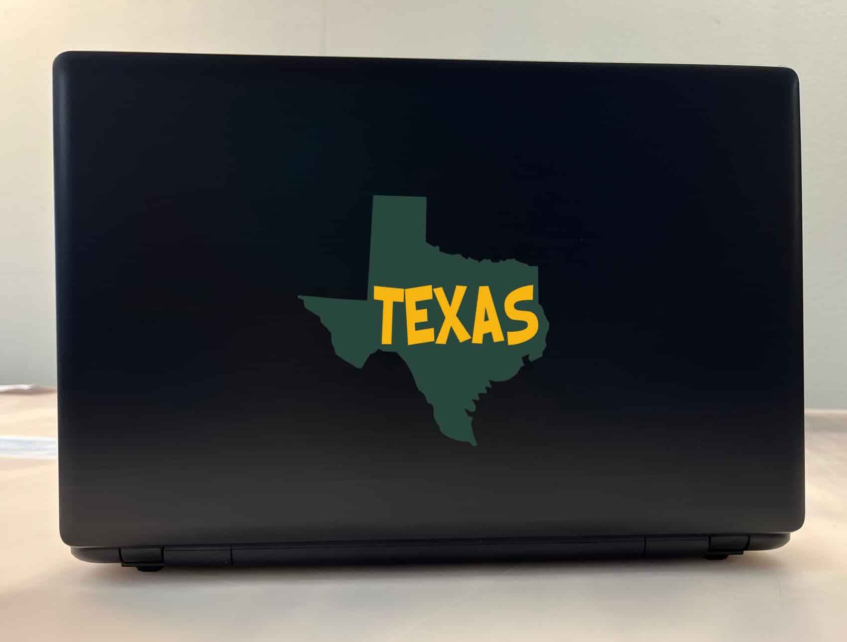5in x 5in Green and Gold Texas Sticker - Image 4