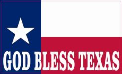 State Flag God Bless Texas Magnet