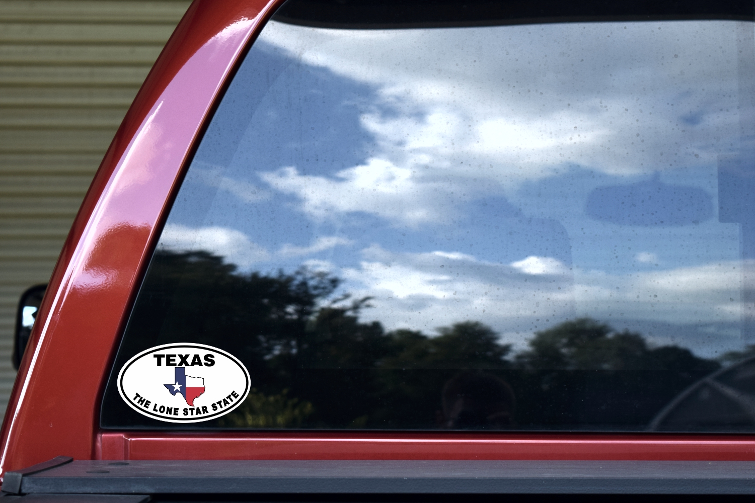 Flag Oval Texas The Lone Star State Sticker