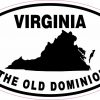 Oval Virginia The Old Dominion Sticker
