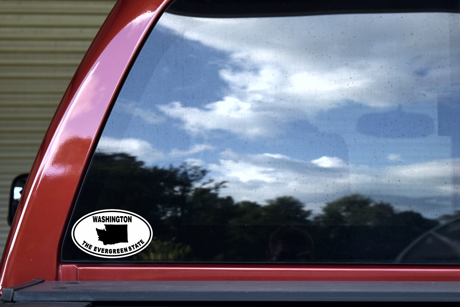 Oval Washington The Evergreen State Sticker