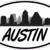 Oval Austin Skyline Sticker