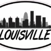 Oval Louisville Skyline Sticker