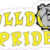 Yellow Bulldog Pride Sticker