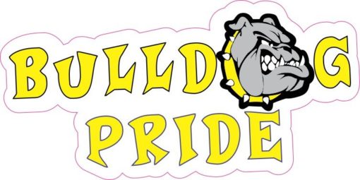 Yellow Bulldog Pride Sticker