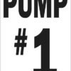 Pump #1 Sticker