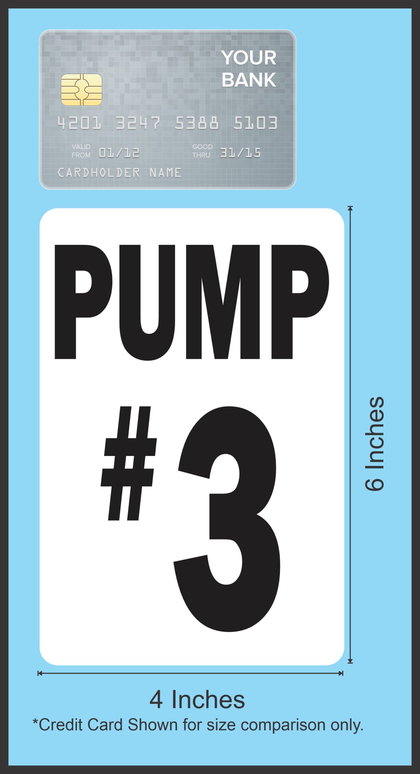 4in x 6in Pump #3 Magnet