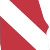 Diver Down Alabama Flag Sticker