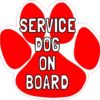 Service Dog on Board Sticker