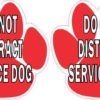 Do Not Distract Service Dog Stickers