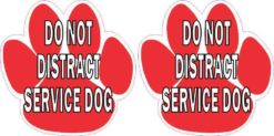 Do Not Distract Service Dog Stickers