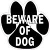 Beware of Dog Sticker