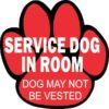 Service Dog in Room Sticker