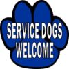 Service Dogs Welcome Sticker