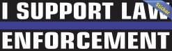 Alternative view of StickerTalk I Support Law Enforcement Vinyl Sticker, 10 inches x