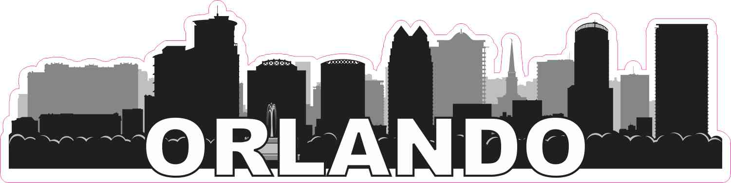 Orlando Skyline Sticker