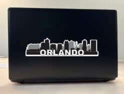10in x 2.5in Orlando Skyline Sticker