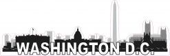 Washington D.C. Skyline Sticker