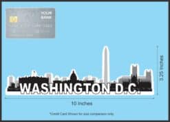 10in x 3.25in Washington D.C. Skyline Sticker