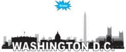 10in x 3.25in Washington D.C. Skyline Sticker