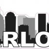 Large Letters Charlotte Skyline Sticker