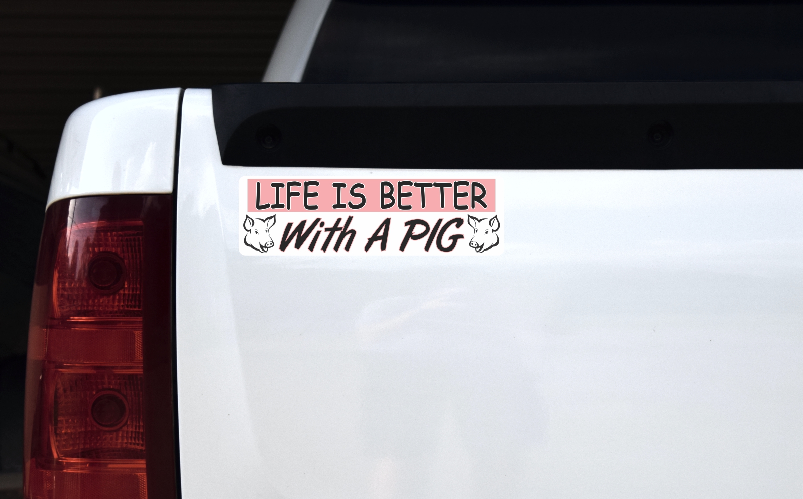 10in x 3in Life Is Better with a Pig Magnet - Image 2