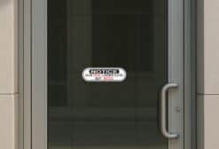 10in x 3in Oblong Notice Dog Bites Sticker
