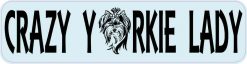 Crazy Yorkie Lady Sticker