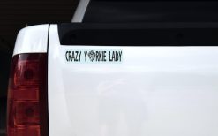 Crazy Yorkie Lady Sticker