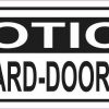 Oblong Notice Door Sticks Sticker