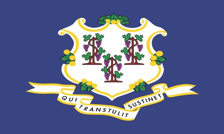 Connecticut State Flag Sticker