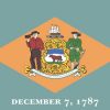 Delaware State Flag Sticker