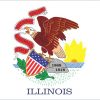 Illinois state flag sticker