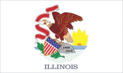 Illinois state flag sticker