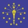 Indiana State Flag Sticker