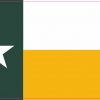 Green and Gold Texas Flag Sticker