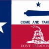 Gonzales Gadsden Texas Flag Sticker
