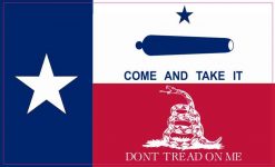 Gonzales Gadsden Texas Flag Magnet