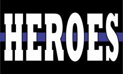 Blue Lives Matter Flag Heroes Magnet