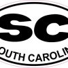 Oval SC South Carolina Sticker