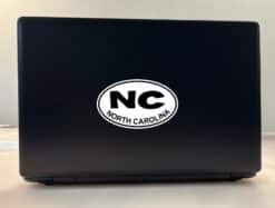 5in x 3in Oval NC North Carolina Sticker