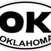 Oval Oklahoma Sticker
