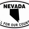 Oval Nevada All For Our Country Sticker