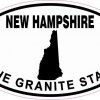 Oval New Hampshire The Granite State Sticker