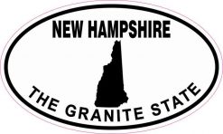 Oval New Hampshire The Granite State Sticker
