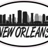 Oval New Orleans Skyline Sticker