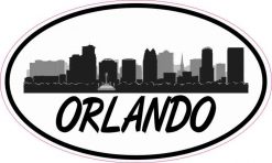 Oval Orlando Skyline Sticker