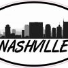Oval Nashville Skyline Sticker